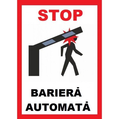 Placuta pentru bariera auto